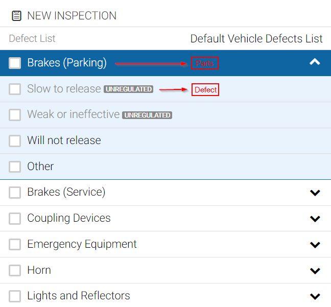 Illustrating the process of identifying a Defect's corresponding Part in the defect list